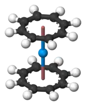 Uranocene ball-and-stick model