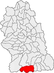 Location in Hunedoara County