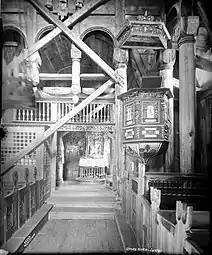 Interior view of the church, 1937