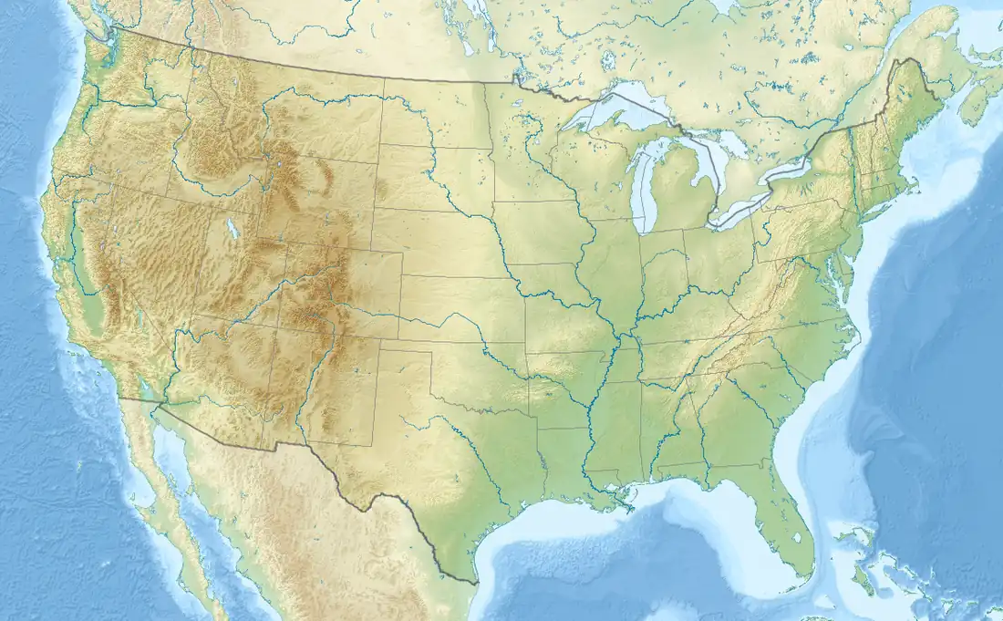 Map showing the location of Salmon–Huckleberry Wilderness