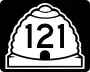 State Route 121 marker