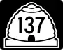 State Route 137 marker