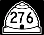 State Route 276 marker