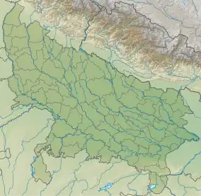 Location of Darwan lake in Uttar Pradesh