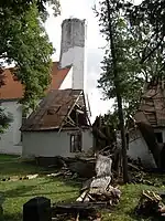 Storm damage in 2010