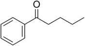 Skeletal formula of valerophenone