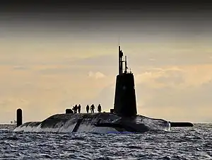 HMS Vanguard, a Vanguard-class ballistic missile submarine