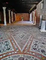 Cosmatesque floor in the portego