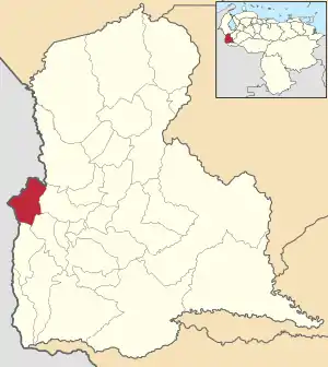 Location in Táchira