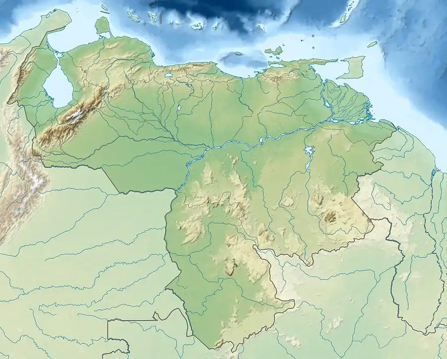 Map showing the location of Teta de Niquitao-Guirigay Natural MonumentMonumento Natural Teta de Niquitao-Guirigay