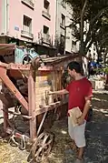 Old agricultural machinery exhibition