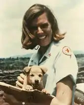 Jennifer Young, Donut Dolly, with puppy