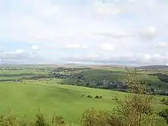 The Cliviger gorge that cuts through the Pennines into Yorkshire.