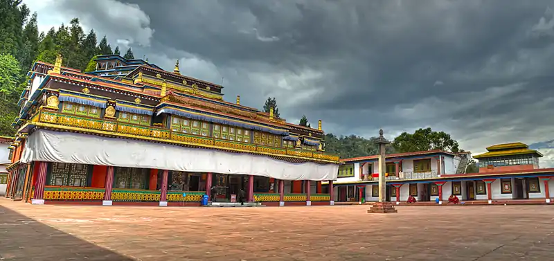 Rumtek Monastery in Sikkim is one of the major tourist attractions of Northeast India.