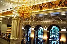 Interior of the lobby (originally the Villard Houses' center wing), facing the courtyard