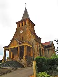 The church in Ville-devant-Chaumont