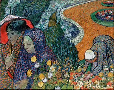 Memory of the Garden at Etten (Ladies of Arles) 1888The Hermitage, St. Petersburg, Russia (F496)