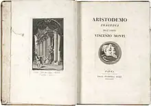 Vincenzo Monti Aristodemo 1786