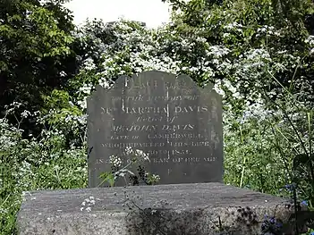 Grave of Martha Davis