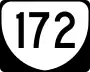 State Route 172 marker