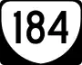 State Route 184 marker