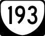 State Route 193 marker