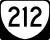 State Route 212 marker