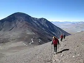 San Pablo volcano as seen from just below the summit of San Pedro