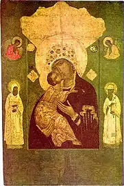 Volokolamsk Icon of the Most Holy Theotokos. (1572)