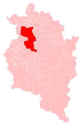 Location of Dornbirn within Vorarlberg