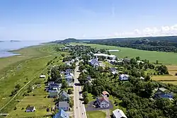 Aerial view of Saint-André-de-Kamouraska