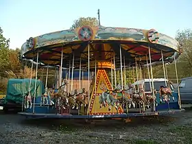 William F. Mangels Kiddie Galloping Horse Carrousel, c. 1935.