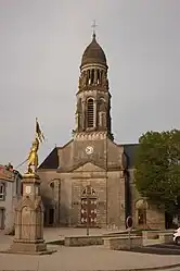 The church in Saint-Martin-des-Tilleuls