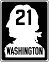 Primary State Highway 21 marker