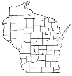 Location of Bear Creek, Wisconsin