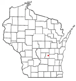 Location of Green Lake, Wisconsin