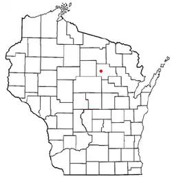 Location of Peck, Wisconsin