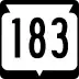 State Trunk Highway 183 marker