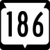 State Trunk Highway 186 marker