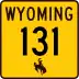 Wyoming Highway 131 marker