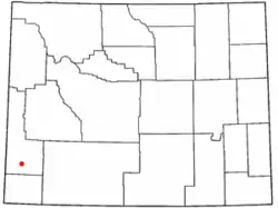 Location of Etna, Wyoming