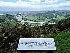 Huntly and Waikato River from Northern Lookout