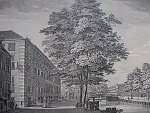 The Vijzelgracht and the Walen orphanage; circa 1780