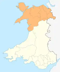 Six principal areas of Wales commonly defined to be North Wales, for policing, fire and rescue, health and regional economy.