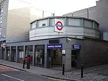 Wapping station in its last days as a Tube station