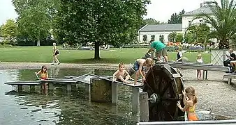 A water-based playground in Germany