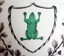 Image 10Detail of Josiah Wedgwood's Frog Service, 1773–4, made for Catherine the Great of Russia (from Frogs in culture)