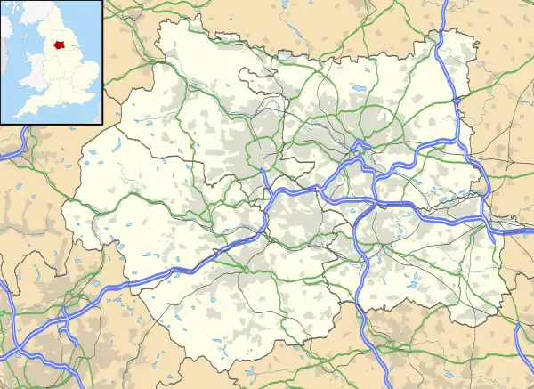 Huddersfield is located in West Yorkshire