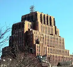 Mesopotamian influences – Western Union Building (Hudson Street no. 60) in New York City, by Voorhees, Gmelin and Walker (1928–1930)