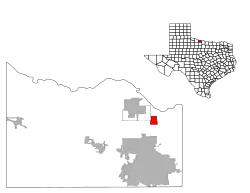 Location of Cashion Community, Texas